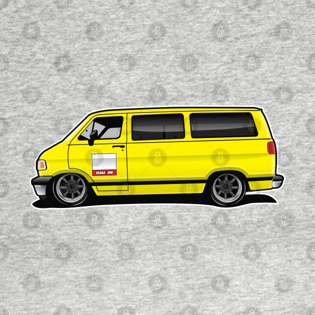 1994 Dodge Van Yellow Mid by RBDesigns